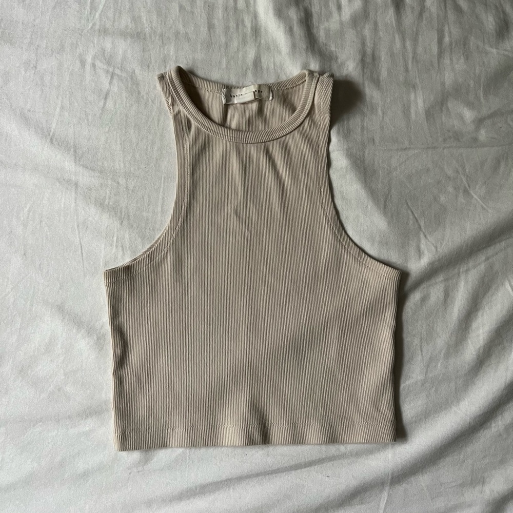 Ribbed Cropped Tank